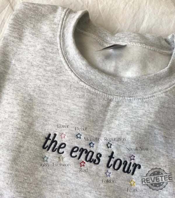 Taylor Swift The Eras Tour Embroidered Sweater Eras Tour Sweater Taylor Swift Eras Tour Embroidered Shirt Hoodie Sweatshirt Unique revetee 2