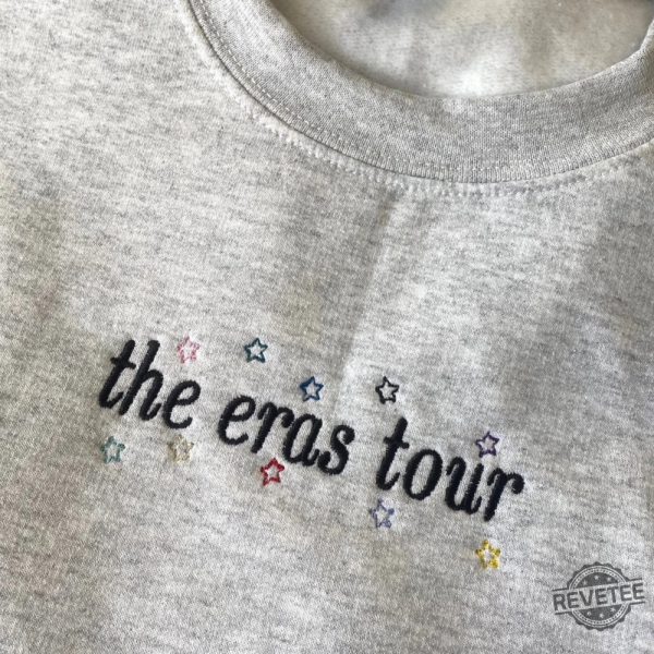 Taylor Swift The Eras Tour Embroidered Sweater Eras Tour Sweater Taylor Swift Eras Tour Embroidered Shirt Hoodie Sweatshirt Unique revetee 3