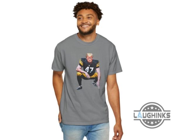 pittsburgh steelers trump shirt vintage donald trump football shirt 2024