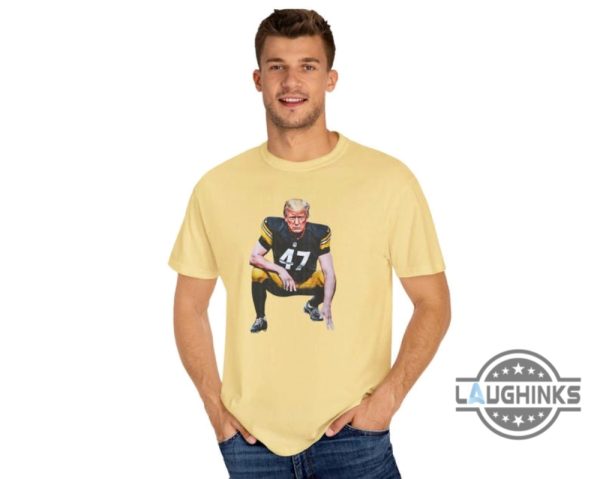 pittsburgh steelers trump shirt vintage donald trump football shirt 2024