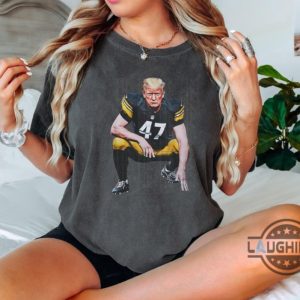 pittsburgh steelers trump shirt vintage donald trump football shirt 2024