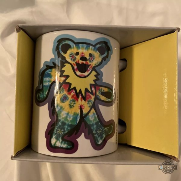 cute dancing bear grateful dead coffee mug