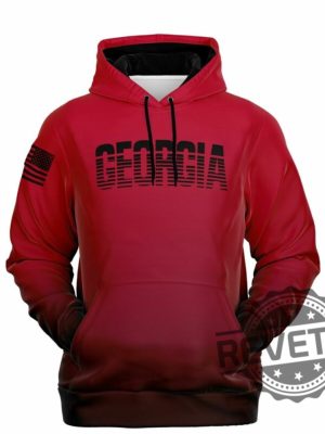 Georgia Bulldog America Flag Hoodie T Shirt Sweatshirt Retro Georgia Bulldog Football Sweater Bulldog Georgia Football 3D All Over Printed Shirt revetee 2