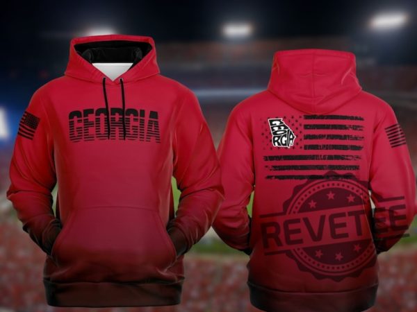 Georgia Bulldog America Flag Hoodie T Shirt Sweatshirt Retro Georgia Bulldog Football Sweater Bulldog Georgia Football 3D All Over Printed Shirt revetee 3