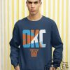 Oklahoma City Basketball Retro Sports Letters Crewneck Sweatshirt Hoodie Sweatshirt Unique revetee 1