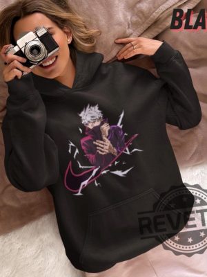 Nike Jujutsu Kaisen Hoodie Shirt Sweatshirt Gojo Satoru Shirt Nike Jujutsu Kaisen Sweatshirt Shirts Gift For Jujutsu Kaisen Fan Unique revetee 7