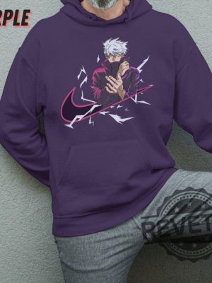 Nike Jujutsu Kaisen Hoodie Shirt Sweatshirt Gojo Satoru Shirt Nike Jujutsu Kaisen Sweatshirt Shirts Gift For Jujutsu Kaisen Fan Unique revetee 8