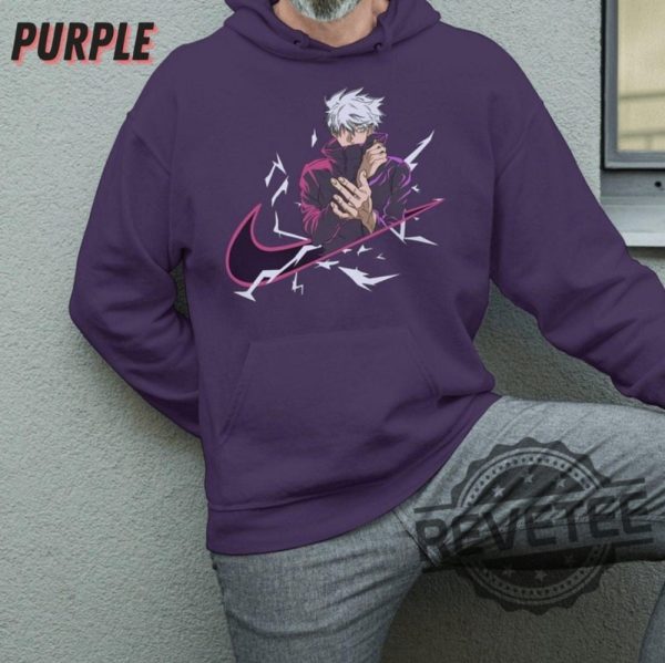 Nike Jujutsu Kaisen Hoodie Shirt Sweatshirt Gojo Satoru Shirt Nike Jujutsu Kaisen Sweatshirt Shirts Gift For Jujutsu Kaisen Fan Unique revetee 8