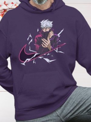 Nike Jujutsu Kaisen Hoodie Shirt Sweatshirt Gojo Satoru Shirt Nike Jujutsu Kaisen Sweatshirt Shirts Gift For Jujutsu Kaisen Fan Unique revetee 9