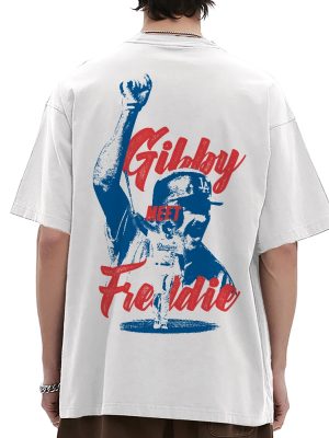 Los Angeles Dodgers Gibby Meet Freddie Championship T Shirt Hoodie Sweatshirt La Dodgers Vintage Gibby Meet Freddie Shirt revetee 4