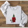 The Peanuts Snoopy Christmas Embroidered Sweatshirt Shirt Hoodie Snoopy Christmas Apparel Snoopy Christmas Tree Crewneck Unique revetee 1