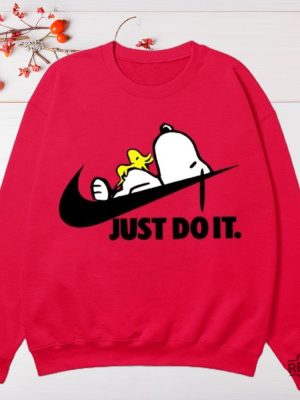 Nike Snoopy Just Do It Sweatshirt Shirt Hoodie Christmas Thanksgiving Gift For Snoopy Fan Unique Tee revetee 2