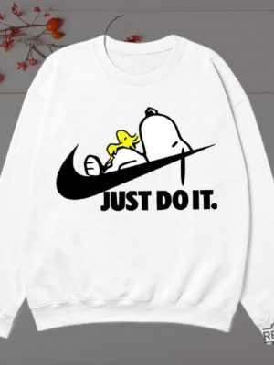 Nike Snoopy Just Do It Sweatshirt Shirt Hoodie Christmas Thanksgiving Gift For Snoopy Fan Unique Tee revetee 3