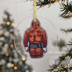 mike tyson butt acrylic christmas ornament funny personalized holiday gift merry xmas tree decoration laughinks 1