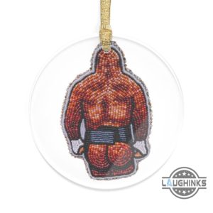 mike tyson butt acrylic christmas ornament funny personalized holiday gift merry xmas tree decoration laughinks 2