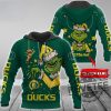 Ncaa Oregon Ducks Football The Grinch Christmas Hoodie Personalized Custom Name 3D All Over Printed Shirt Sweatshirt Unique revetee 1