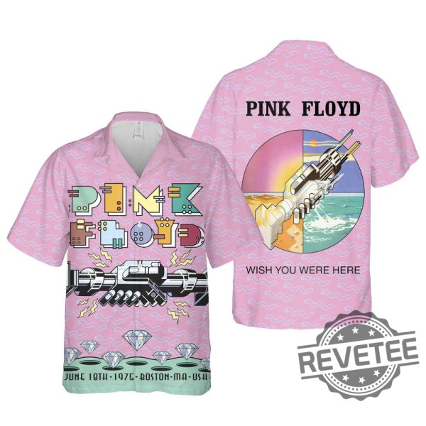 Pink Floyd Merch Wish You Were Here Rock Music Cuban Shirt Pink Floyd Wish You Were Here Hawaiian Shirt Button Up Shirt Gift For Fan Unique revetee 2