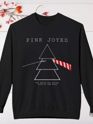 Christmas Pink Joyed The Merry And Bright Side Of The Moon Sweatshirt T Shirt Hoodie Pink Floyd Parody Dark Side Of The Moon Xmas Shirt Unique revetee 3