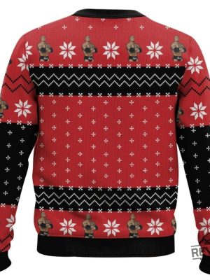 Dwayne Johnson Jingel Bell Rock Ugly Christmas Sweater Dwayne Johnson Jingle Bell Rock Xmas Sweater Dwayne Johnson Santa Hat Shirt revetee 3