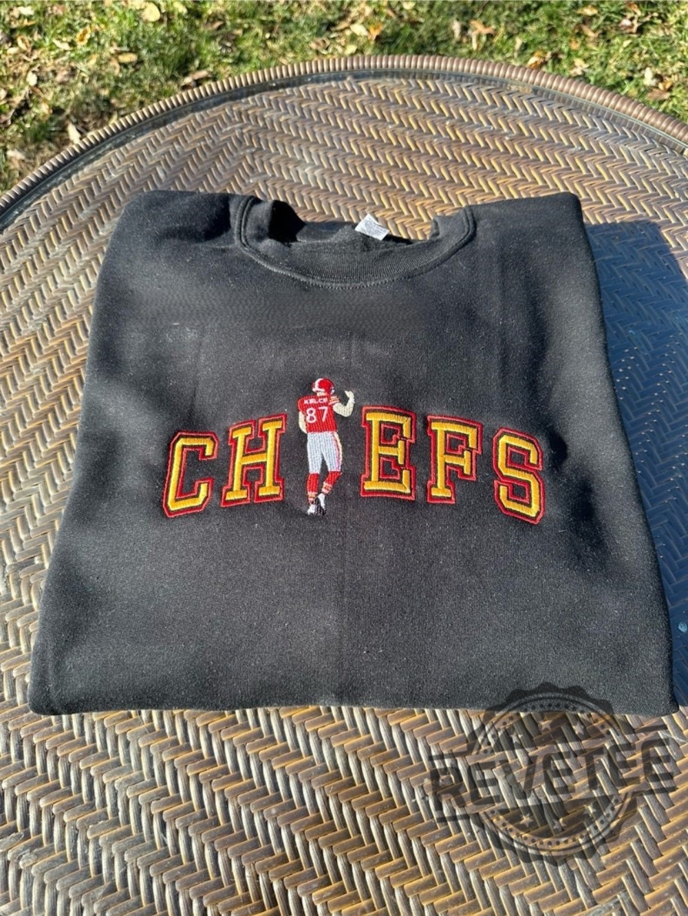 Kansas City Chiefs Travis Kelce 87 Embroidered Crewneck Sweatshirt T Shirt Hoodie Unique Gift For Kansas City Chiefs Fan