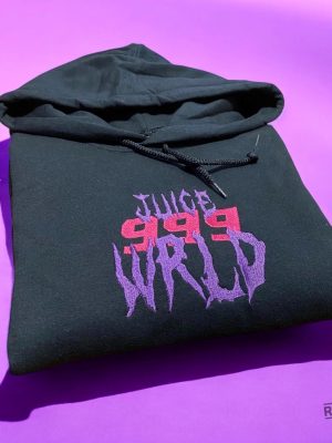 Juice Wrld 999 Embroidered Sweatshirt Hoodie T Shirt Juice Wrld Gifts Music Fan Gifts Christmas Gifts For Juice Wrld Fan Unique revetee 2