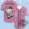 Hello Kitty Custom Name Baseball Shirt Hello Kitty Personalized Jersey Shirt Gift For Her Gift For Daughter Christmas Gift Unique revetee 1