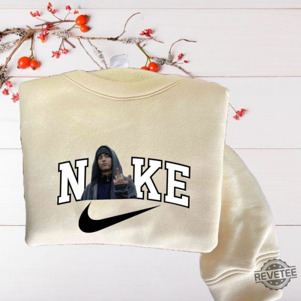 Nike Eminem Embroidered Sweatshirt T Shirt Hoodie Exclusive Hip Hop Merch Gift For Fan Gift For Her Him New revetee 2