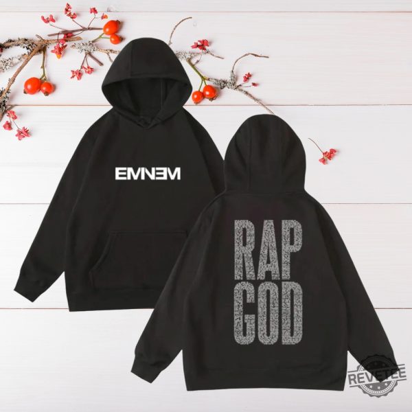 Eminem Rap God Hoodie Eminem Slim Shady Shirt Sweatshirt Unique Gift For Eminem Fan revetee 2