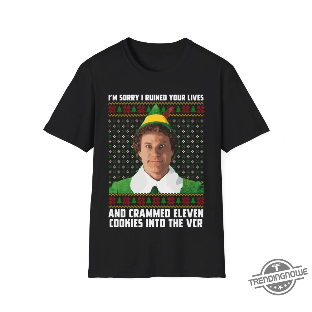 I'm Sorry I Ruined Your Lives and Crammed 11 Cookies into the VCR Shirt - Hilarious Holiday Gift Idea 7 Im Sorry I Ruined Your Lives And Crammed 11 Cookies Into The Vcr Shirt Hilarious Holiday Gift Idea trendingnowe 1