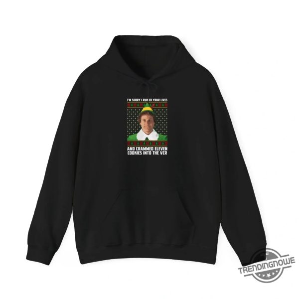 Im Sorry I Ruined Your Lives And Crammed 11 Cookies Into The Vcr Shirt Hilarious Holiday Gift Idea trendingnowe 3
