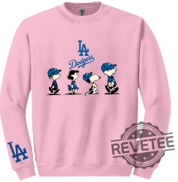 Los Angeles Dodgers Peanuts Snoopy And Friend Walking Crewneck Sweater T Shirt Hoodie Sweatshirt Unique Gift For Los Angeles Dodgers Fan revetee 5