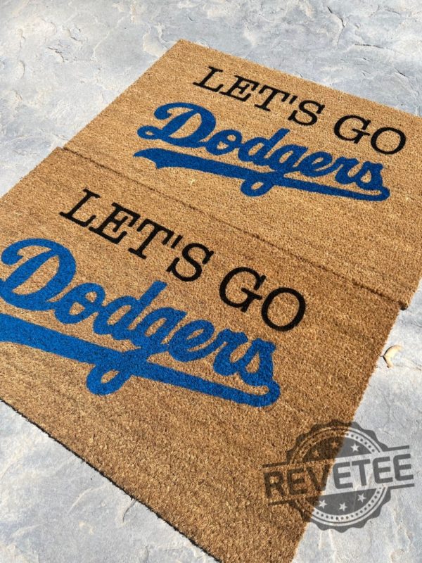 Los Angeles Dodgers Lets Go Dodgers Doormat Birthday Gift Los Angeles Dodgers Mat Christmas Gifts For Los Angeles Dodgers Fan revetee 2