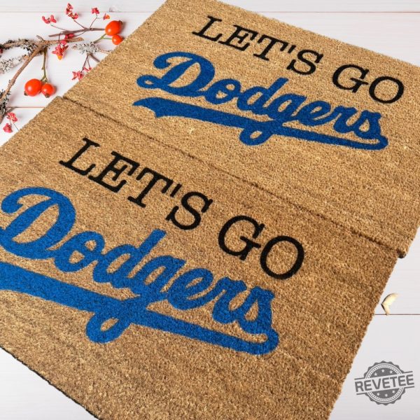 Los Angeles Dodgers Lets Go Dodgers Doormat Birthday Gift Los Angeles Dodgers Mat Christmas Gifts For Los Angeles Dodgers Fan revetee 3