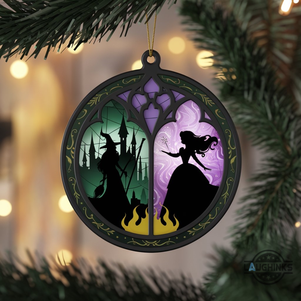 Elphaba And Glinda Besties Acrylic Ornament Wicked Christmas Ornament Wicked Change For Good Wizard Of Oz Lover Gift