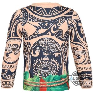 moana maui shirt moana cosplay costume t shirt sweatshirt hoodie sweatpants hawaiian shirts and shorts laughinks 1