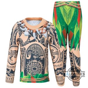 moana maui shirt moana cosplay costume t shirt sweatshirt hoodie sweatpants hawaiian shirts and shorts laughinks 4