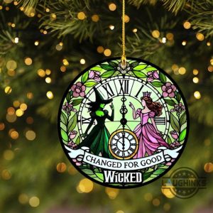 elphaba and glinda besties acrylic ornament witches of oz xmas tree decor wicked christmas ornamentl laughinks 2