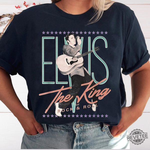 Official Vintage Elvis Presley The King Of Rock Shirt Hoodie Sweatshirt Elvis Presley T Shirts Gift For Fan Unique revetee 4