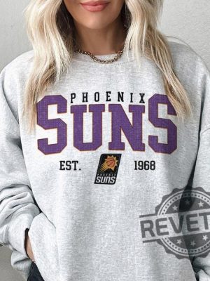 Vintage Phoenix Suns Sweatshirt Hoodie Shirt Crewneck Phoenix Suns Sweatshirt Gift For Phoenix Suns Fan Unique revetee 4