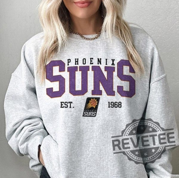 Vintage Phoenix Suns Sweatshirt Hoodie Shirt Crewneck Phoenix Suns Sweatshirt Gift For Phoenix Suns Fan Unique revetee 4