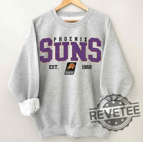 Vintage Phoenix Suns Sweatshirt Hoodie Shirt Crewneck Phoenix Suns Sweatshirt Gift For Phoenix Suns Fan Unique revetee 5