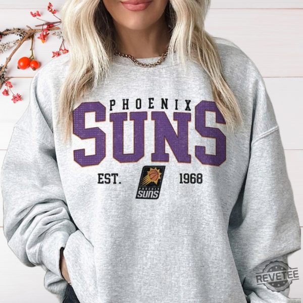 Vintage Phoenix Suns Sweatshirt Hoodie Shirt Crewneck Phoenix Suns Sweatshirt Gift For Phoenix Suns Fan Unique revetee 7