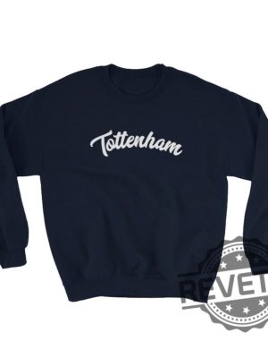 Premier League Tottenham Retro Script Sweatshirt Hoodie T Shirt Vintage Tottenham Hotspur Football Club Shirt Unique Gift For Fan revetee 2