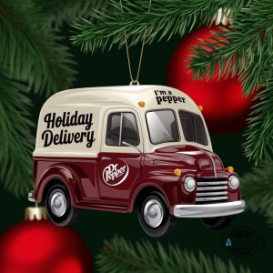 dr pepper christmas ornament im a pepper delivery truck holiday christmas tree wooden decoration gift laughinks 1