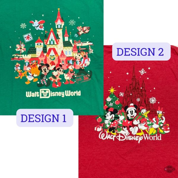 disney christmas shirts walt disney world mickey mouse and friends castle shirt