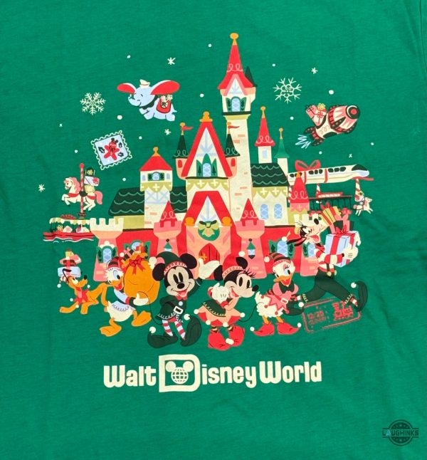 disney christmas shirts walt disney world mickey mouse and friends castle shirt