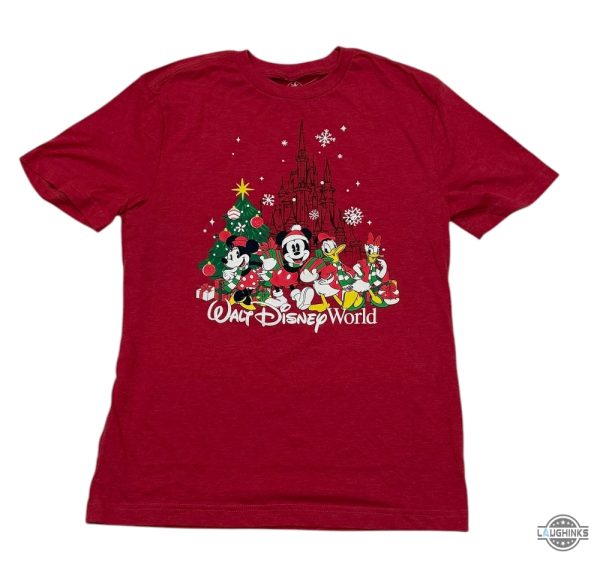 disney christmas shirts walt disney world mickey mouse and friends castle shirt