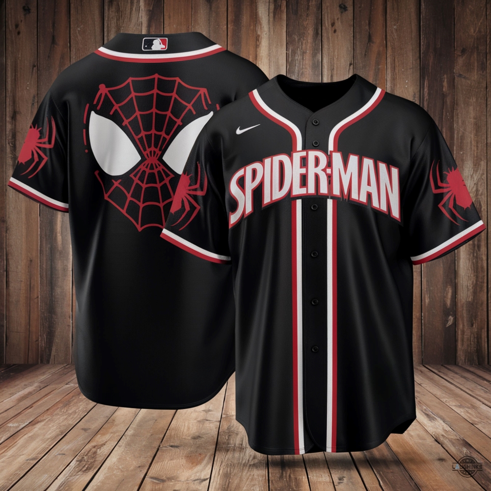 Nike Spiderman Baseball Jersey Shirt All Over Print 2024