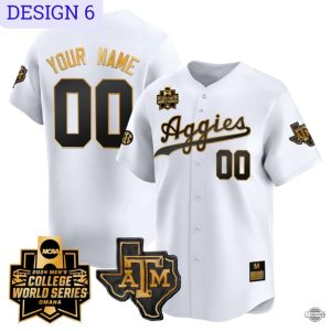 texas am aggies baseball jersey shirt 2024 college world series vapor premier limited custom all over printed jersey laughinks 6