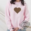 Louis Vuitton Chic Heart Sweatshirt Hoodie Shirt Valentines Day Sweatshirt Gift For Her Louis Vuitton Lover Sweatshirt Shirt Unique revetee 1